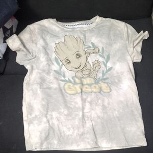 Kids Groot Graphic T-Shirt - Cream